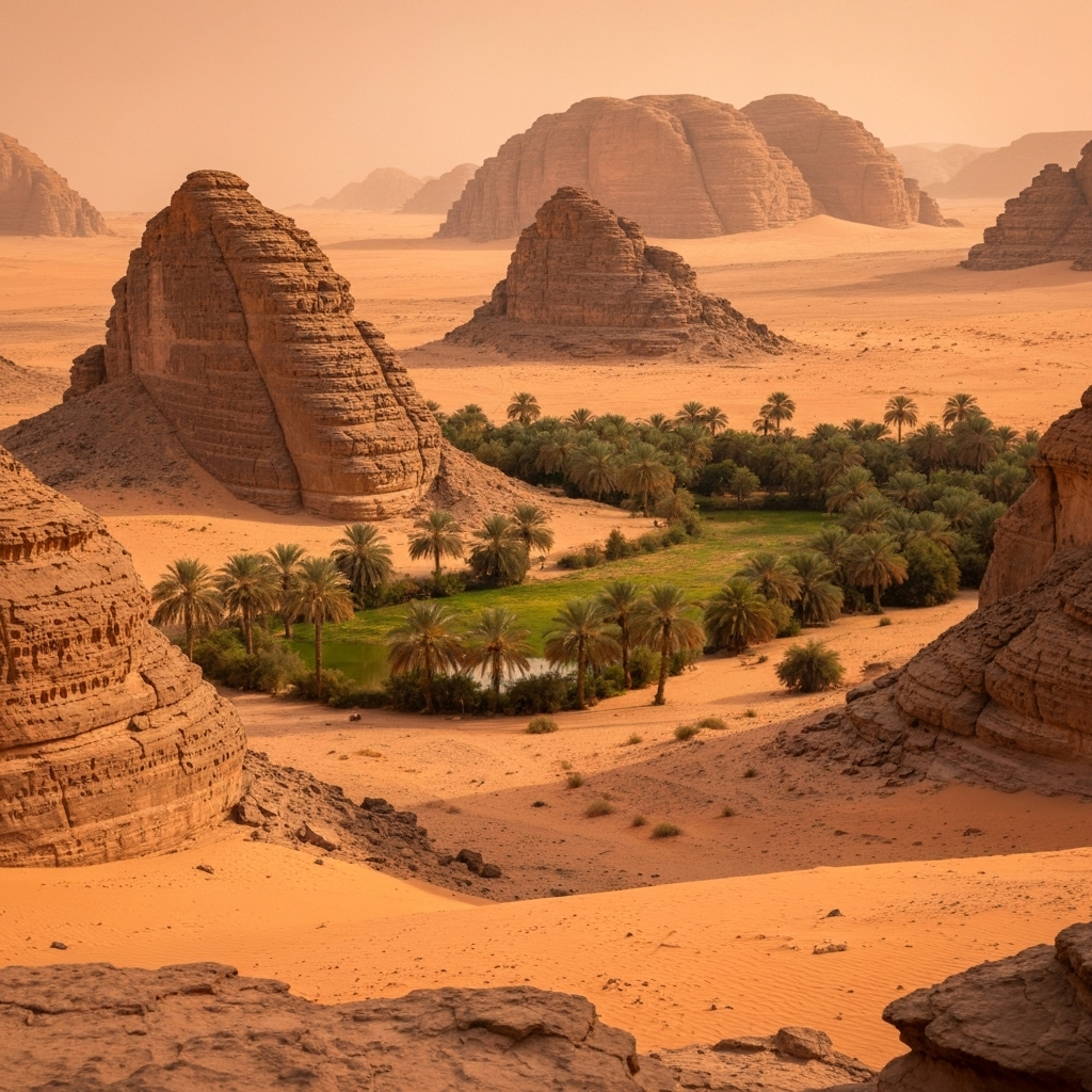 Flight to AlUla - Ancient Wonders